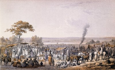 Le marché de Sokoto en 1853, de 